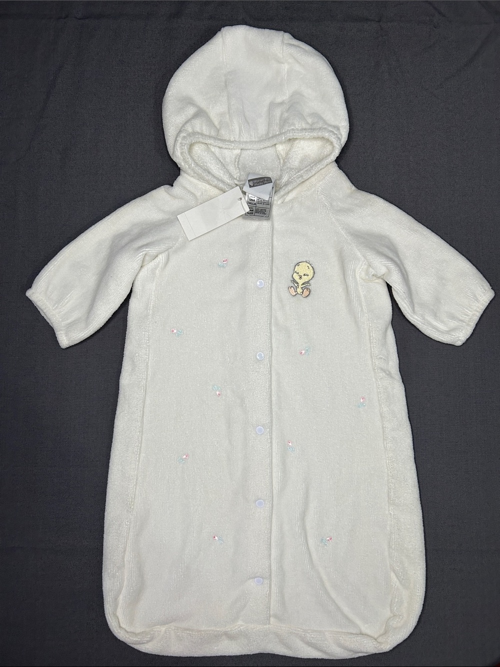 Vintage and rare cute Baby tweety looney tunes bunting bag sleep sack 90s Y2K